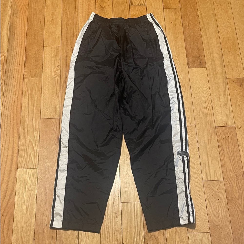 Atmosphere Black Track Pants with White Side Stripes